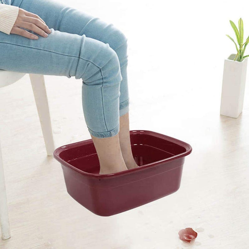 Ggbin 14 Quart Plastic Dish Pan, (Wine Red, 4 Packs) - Image 3